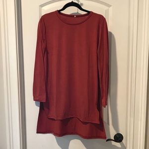 Hi-Low Tunic with Slit on Sides